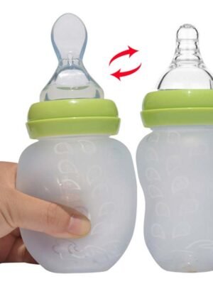 Silicone Baby Spoon Feeding Bottle