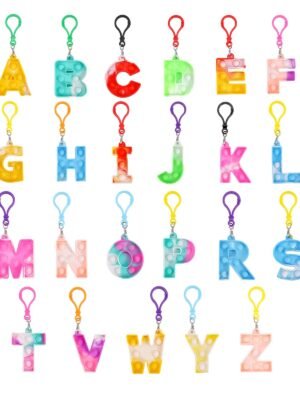 26 Letters Bubble Keychain Fidget Toys